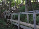 Stairs from Colborne campground to beach